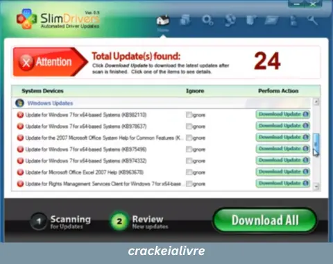 Slim Drivers Crackeado features